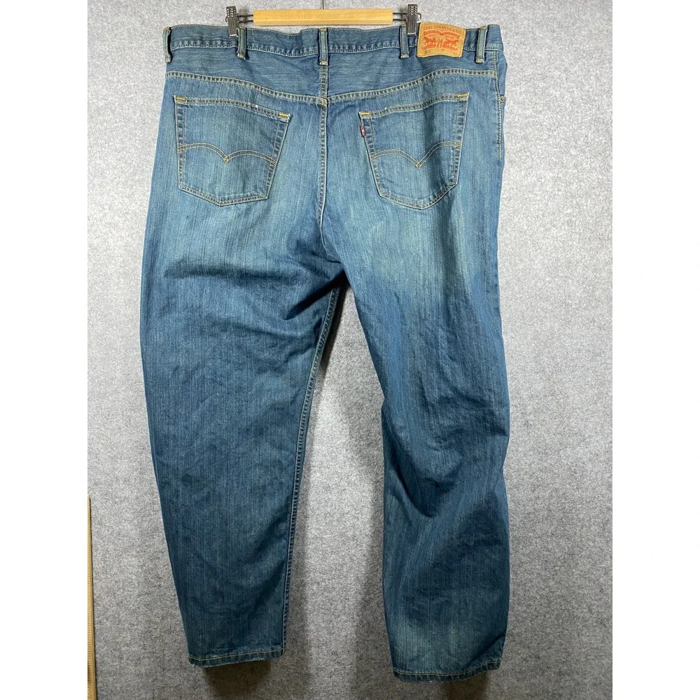 Levis 559 Relaxed Straight Mens Jeans Blue Medium Wash Denim W46 L30